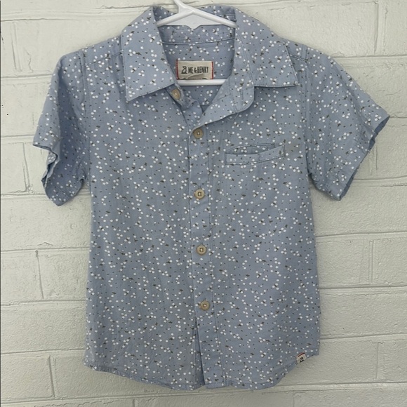 Other - Me & Henry Blue Kids Shirt with White Stars, size 4T